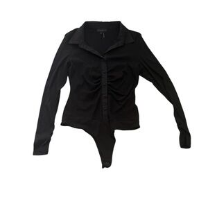 NWOT Donna Karan Long Sleeve Women's Bodysuit Size Large